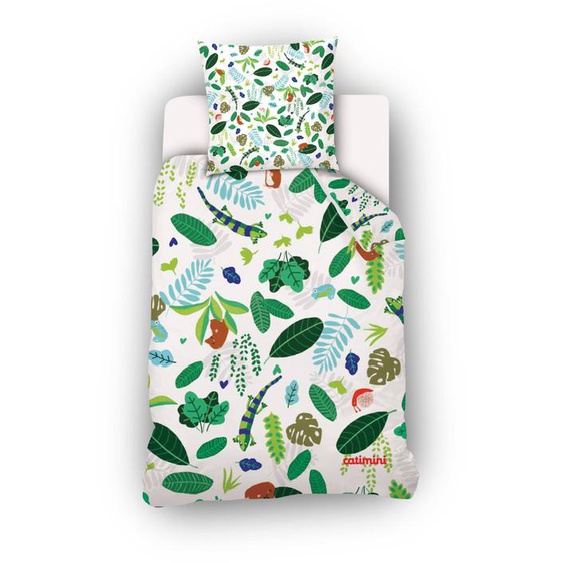 Housse De Couette Catimini Forêt Coton Vert