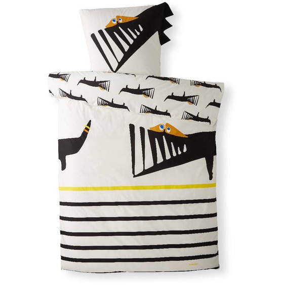 Housse De Couette Catimini Graphic City Coton Blanc Blanc