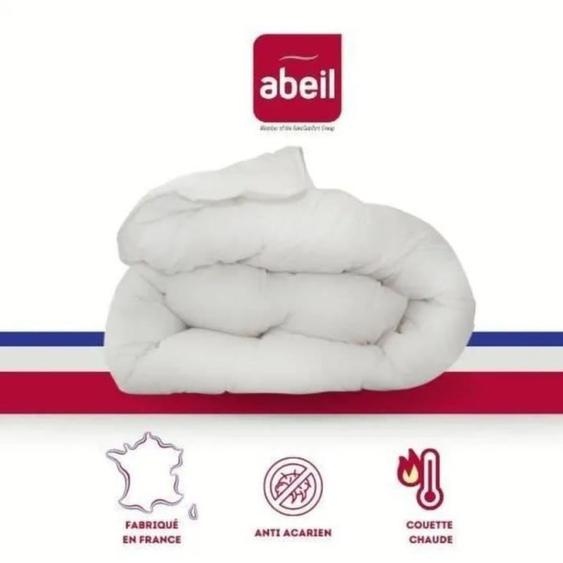 Housse de couette double Abeil, antibactérienne, anti-moisissure, 220x240cm, blanc