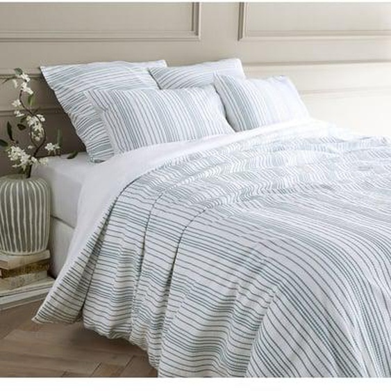 Housse de couette en percale de coton lavée, Roma