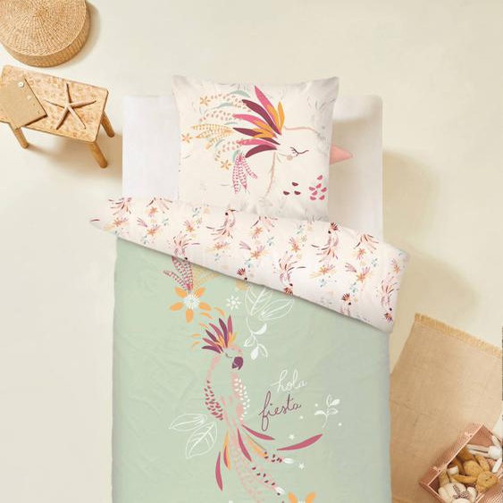Housse De Couette Enfant + Taie Doreiller Fiesta Vert