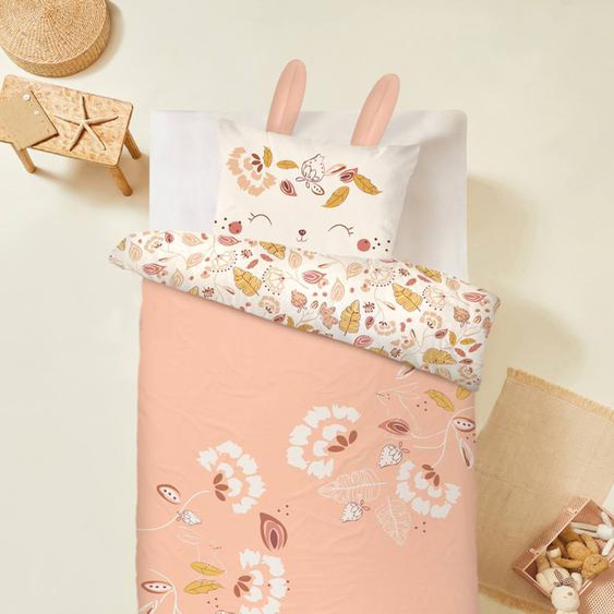 Housse De Couette Enfant + Taie Doreiller Samba Rose