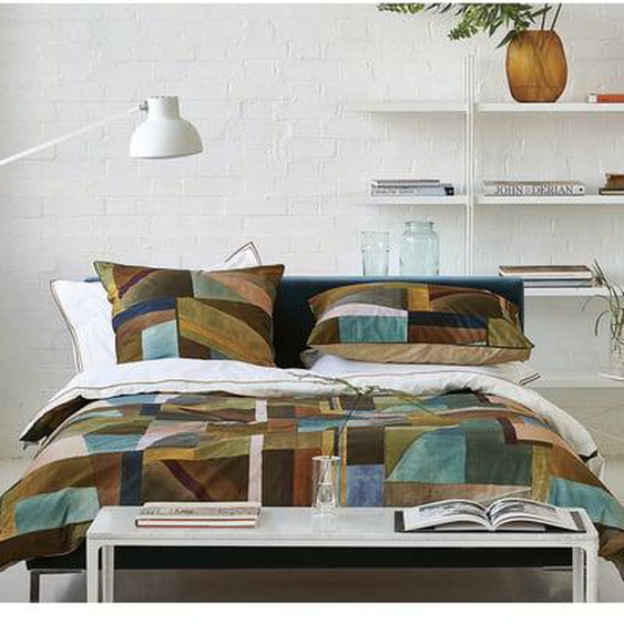 Housse de couette imprimée en percale de coton, ALPHONSE