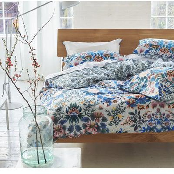Housse de couette imprimée en percale de coton, IKEBANA DAMASK