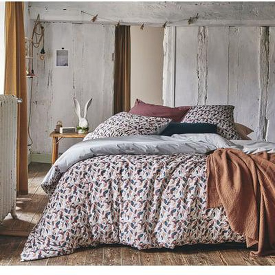Housse de couette imprimée en percale de coton, MURMURE