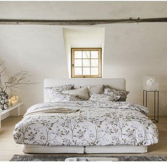Housse de couette imprimée en satin de coton bio, ÉGÉRIE