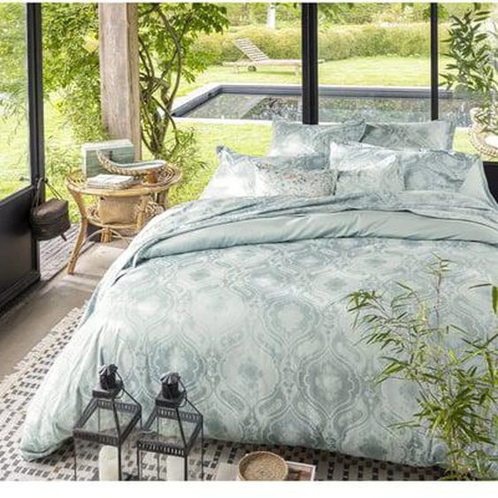 Housse de couette imprimée en satin de coton bio, SHALIMAR