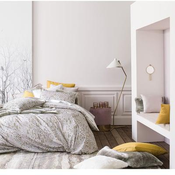 Housse de couette imprimée en satin de coton, CONTE DHIVER