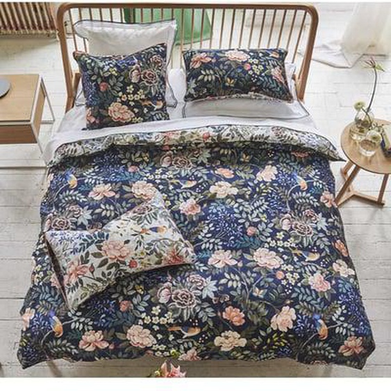 Housse de couette imprimée en satin de coton, PORCELAIN DE CHINE