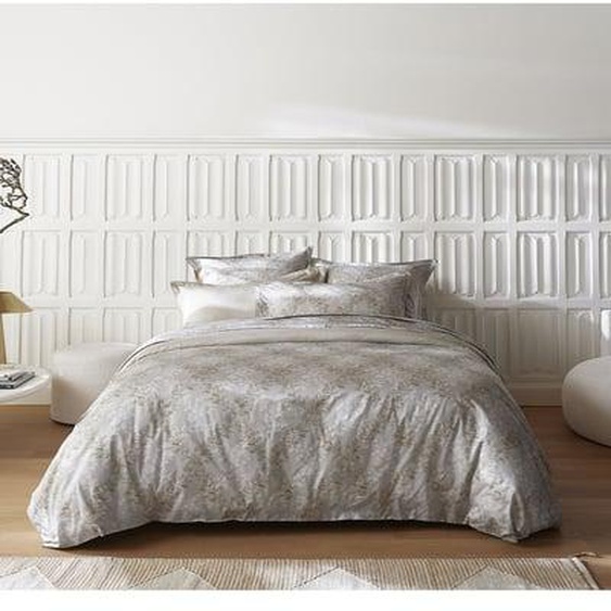 Housse de couette imprimée en satin de coton, ROCAILLE