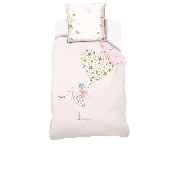 Housse De Couette Lili Gaufrette Ballerina Coton Ecru