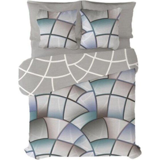 Housse de couette Pierre Cardin Lucas Gris 144 fils 220 x 230 cm