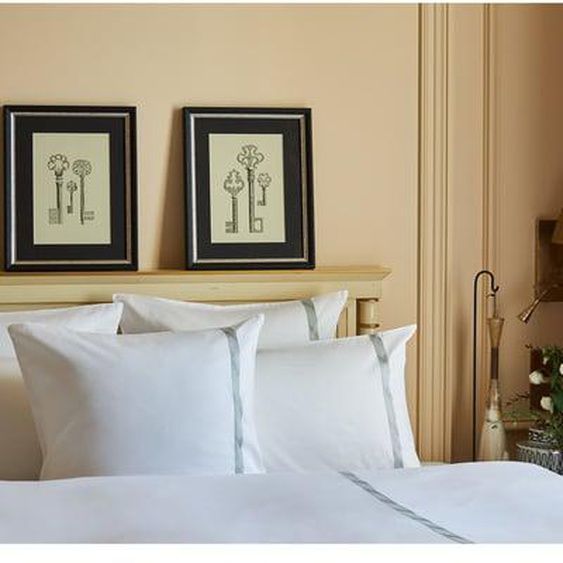 Housse de couette satin de coton 120 fils Suite executive gris