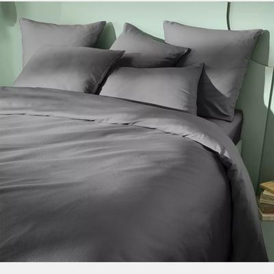 Housse de couette satin de coton Vibrato glacier