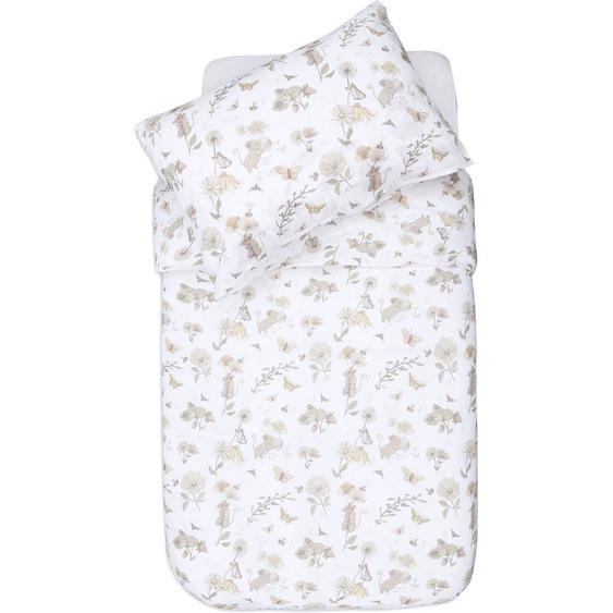 Housse De Couette + Taie Doreiller Blanc, Vert, Jaune