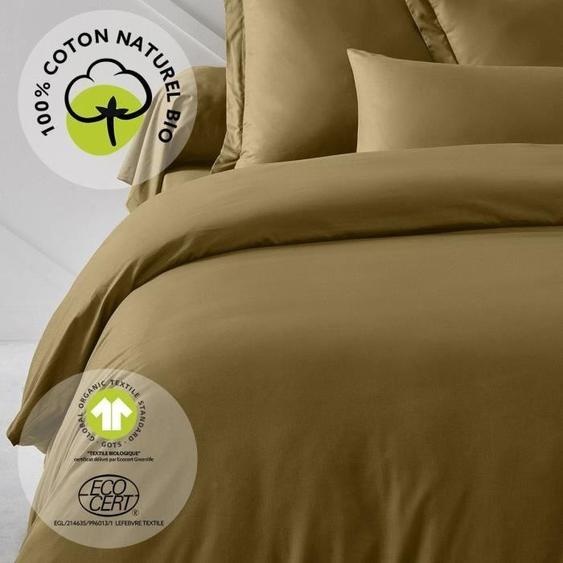 Housse de couette, TODAY, 220 x 240 cm, Coton, Organic Bronze, 100% Coton 57 fils, Lit 2 personnes