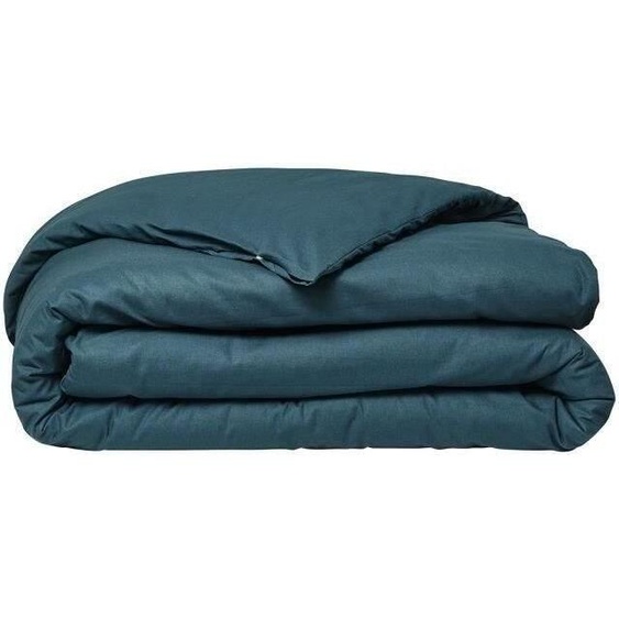 Housse de couette TODAY Essential, 240 x 260 cm, 2 personnes, 100% Coton uni, Paon