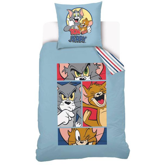 Housse De Couette Tom&jerry Bd Coton Bleu