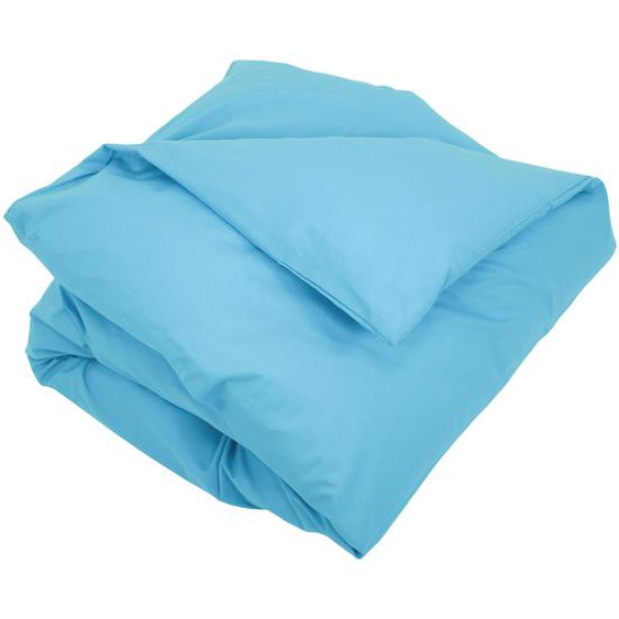 Housse de couette uni 240x220 cm 100% coton ALTO bleu sky