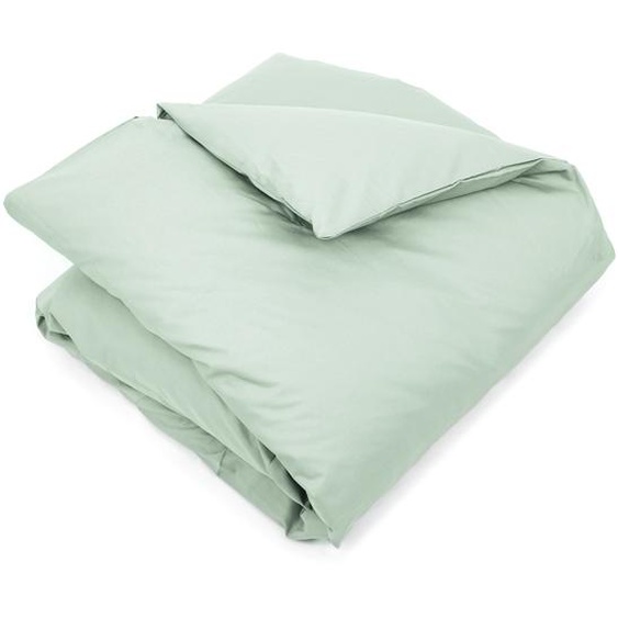 Housse de couette uni 240x220 cm 100% coton ALTO vert fleur damandier