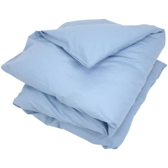 Housse de Couette 300x240 cm 100% Coton LÉO Bleu Ecume 