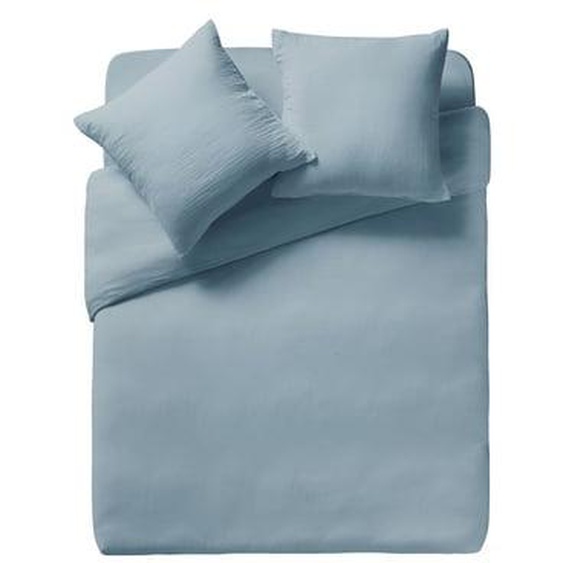 Housse de couette unie en gaze de coton, TENDRESSE