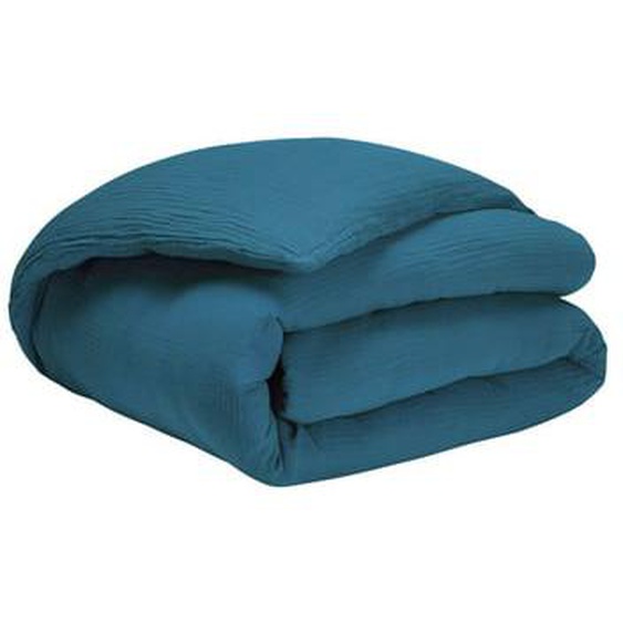 Housse de couette unie en gaze de coton, TENDRESSE