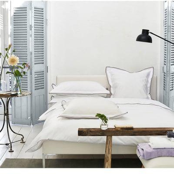 Housse de couette unie en percale de coton, ASTOR