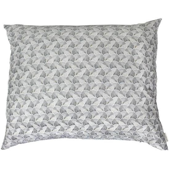 Housse de coussin 80x100 cm SHELL gris Perle