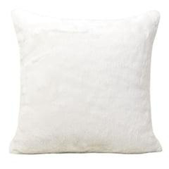 MADURA - Housse de coussin Bianca  en Fausse fourrure souple au toucher ultra doux Gris