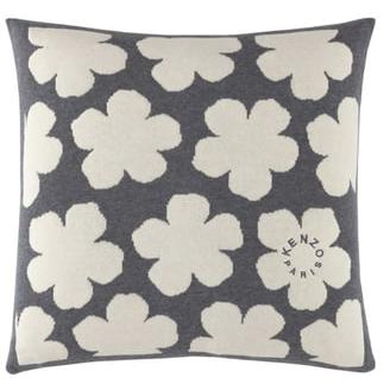 Housse de coussin en coton gris, K Hanadot