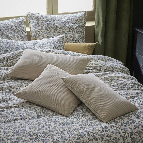 Housse De Coussin En Velours Côtelé Craie