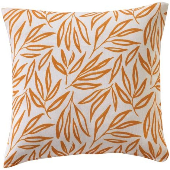 Housse De Coussin Imprimée Feuilles Madère -