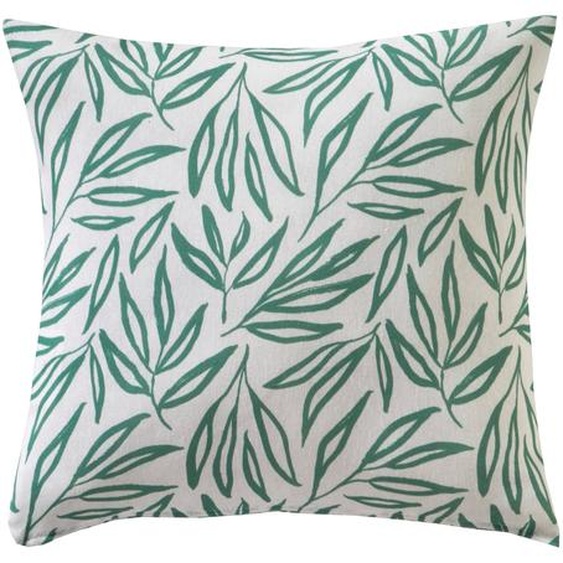 Housse De Coussin Imprimée Feuilles Madère -