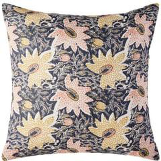 MADURA - Housse de coussin Keya  en Lin léger imprimé Vert