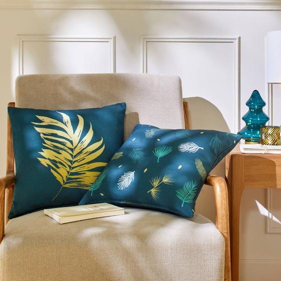 Housse De Coussin Motif Feuillage, Lot De 2 -