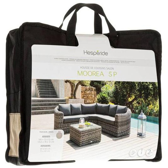 Housse de coussin pour salon Mooréa 5 places savana en polyester - Hespéride - Miel