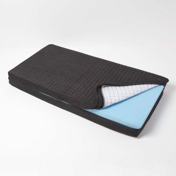 Housse de coussin en suédine pour coussin pour canapé 2 places, Noir