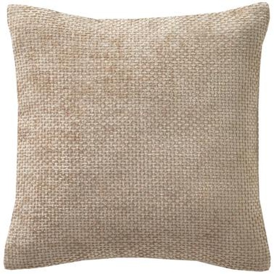 Housse De Coussin Unie Tissage Chenille -