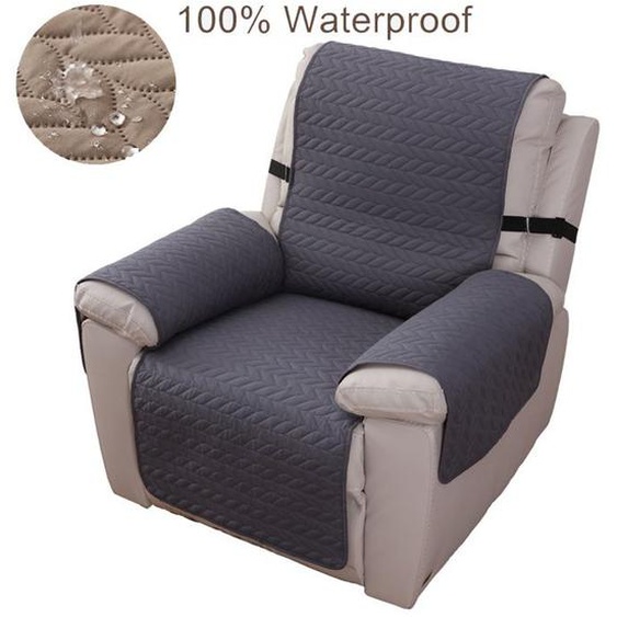 Housse de Fauteuil imperméable à leau, Housse de canapé de Chaise Double Face, Protecteur de Meubles de Chien, Motif de blé,Gris 1