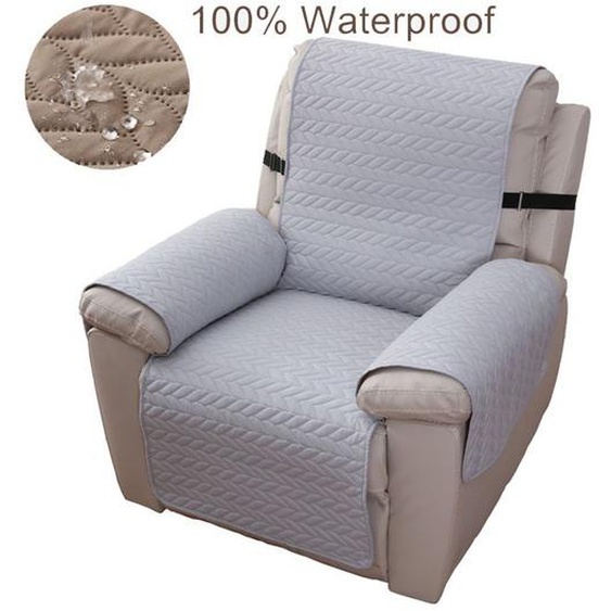 Housse de Fauteuil imperméable à leau, Housse de canapé de Chaise Double Face, Protecteur de Meubles de Chien, Motif de blé,Gris 2