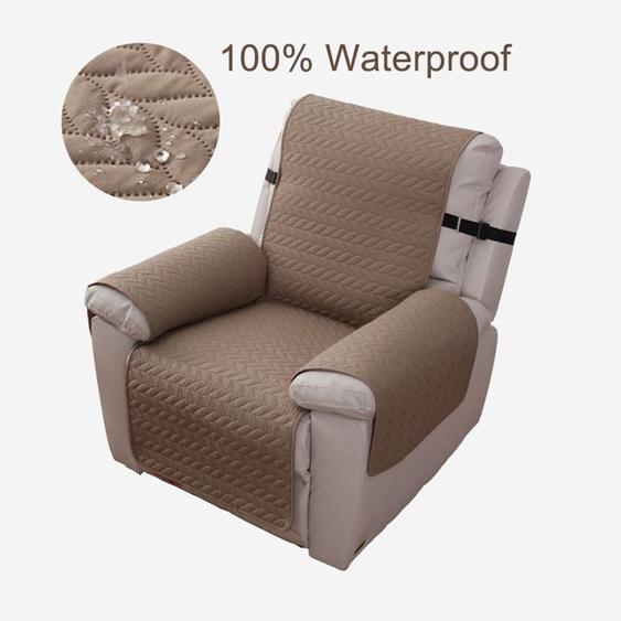 Housse de Fauteuil imperméable à leau, Housse de canapé de Chaise Double Face, Protecteur de Meubles de Chien, Motif de blé,marron