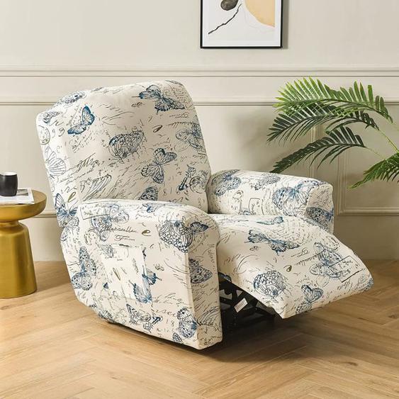 Housse de Fauteuil Relax 1 Places , WOVTE Housse De Fauteuil Inclinable à imprimé Housse De Canapé Chaise Inclinable, A