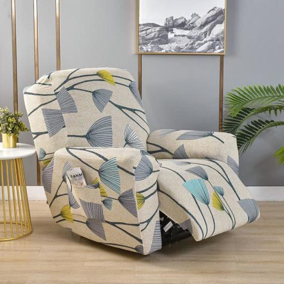 Housse de Fauteuil Relax 1 Places , WOVTE Housse De Fauteuil Inclinable à imprimé Housse De Canapé Chaise Inclinable, O