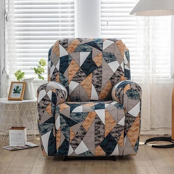 Housse de Fauteuil Relax Extensible 1 Place, Housse de Fauteuil Relax Inclinable Electrique, Protecteur pour Fauteuil Inclinable,H