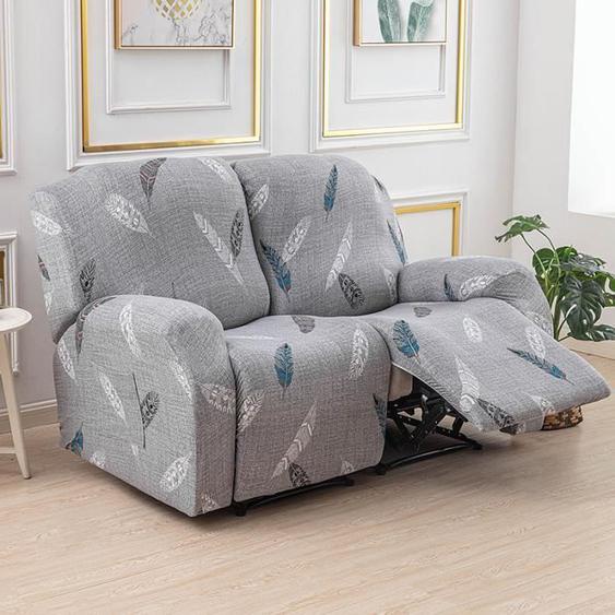 Housse de Fauteuil Relax Extensible 2 Places, Housse de Fauteuil Relax Inclinable, Couverture de Chaise Canapé Relax avec Poche,X