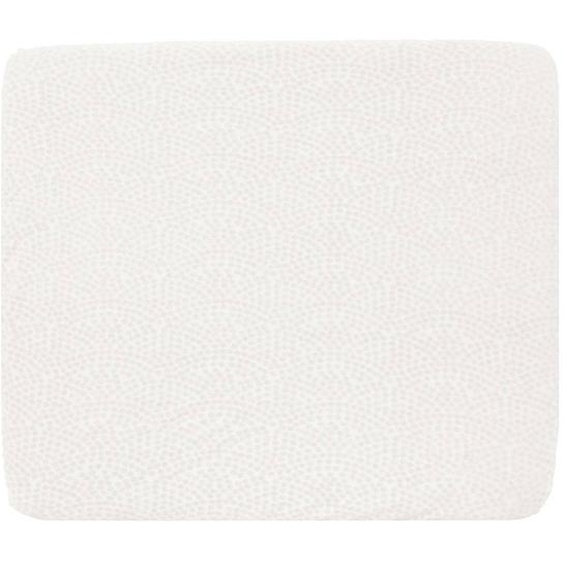 Housse De Matelas À Langer En Coton Bio Motif Pois En Relief Seashells Ecru