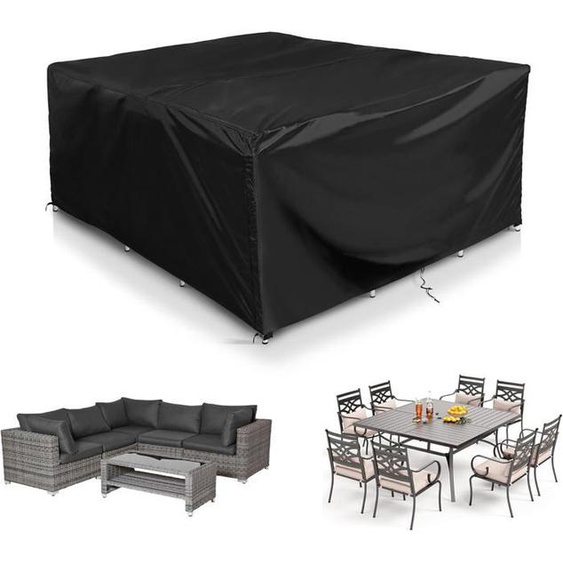 Housse De Meubles De Jardin Imperméable En Tissu Oxford Résistant Aux Déchirures Pour Canapé DAngle,Table De Jardin,Meubles En Ro