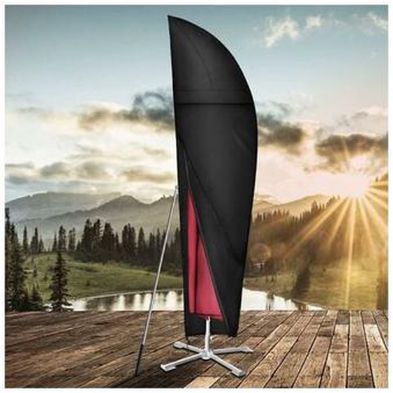 Housse de Parasol Déporté, Étanche, Coupe-Vent, Anti-UV, Robuste Tissu 210D Oxford Housse de Protection pour Parasol avec Tige Télescopique
