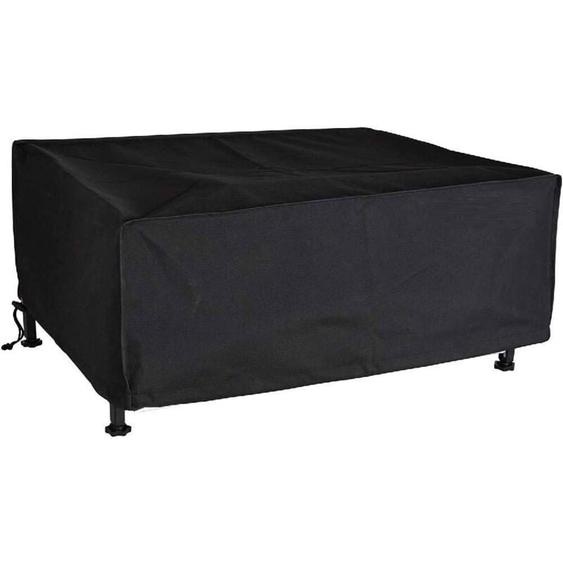 Housse De Protection 69x59x21cm 420D Oxford pour Plancha à Poser / Desserte Rectangulaire-étanche + anti-UV Noir